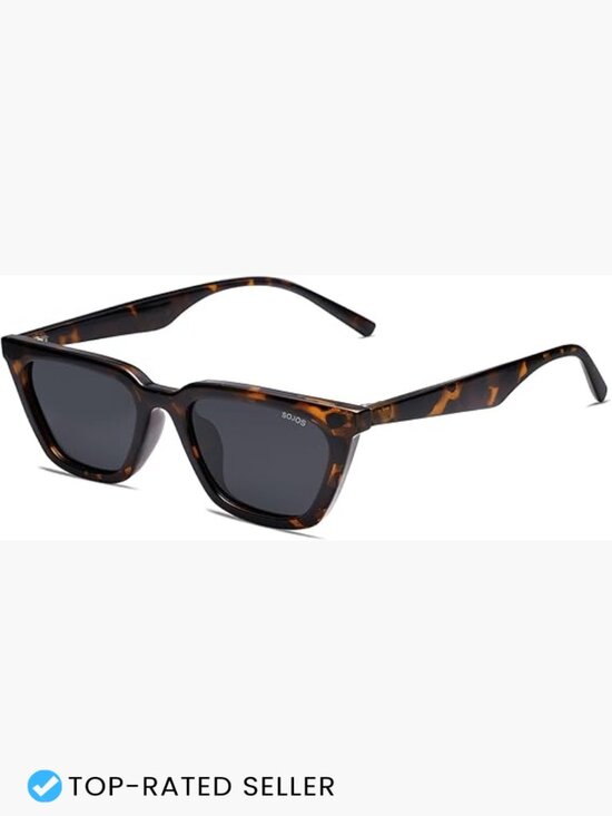Polarized Narrow Square Cateye Sunglasses Retro Trendy Driving Glasses UV400 main image 4